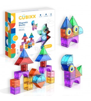 Set magnetic de construit Cubixx, 22 piese - Jucarii magnetice