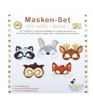 Set masti petrecere Animalutele padurii, Fridolin - Măști de carnaval