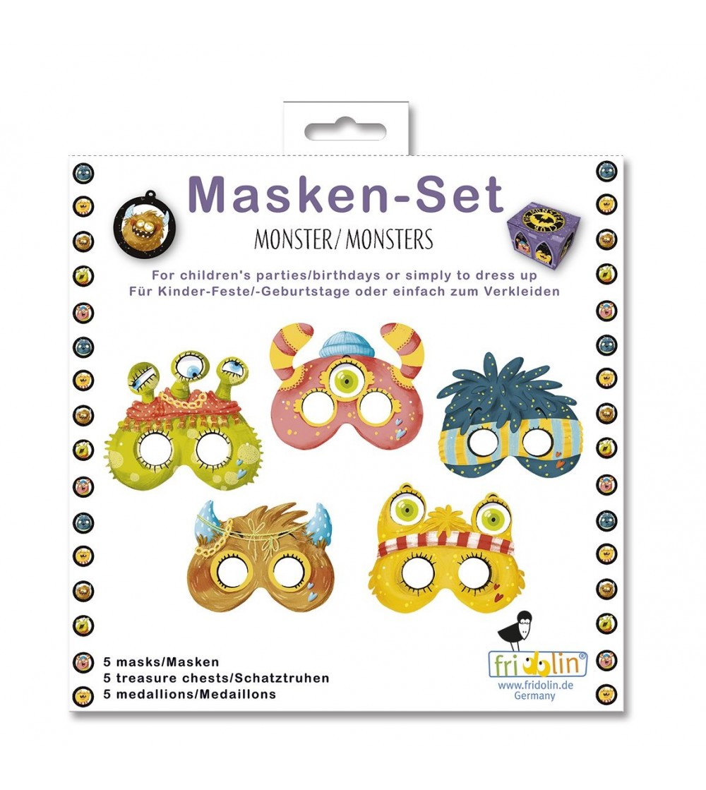 Set masti petrecere Monstruletii naravasi, Fridolin - Măști de carnaval