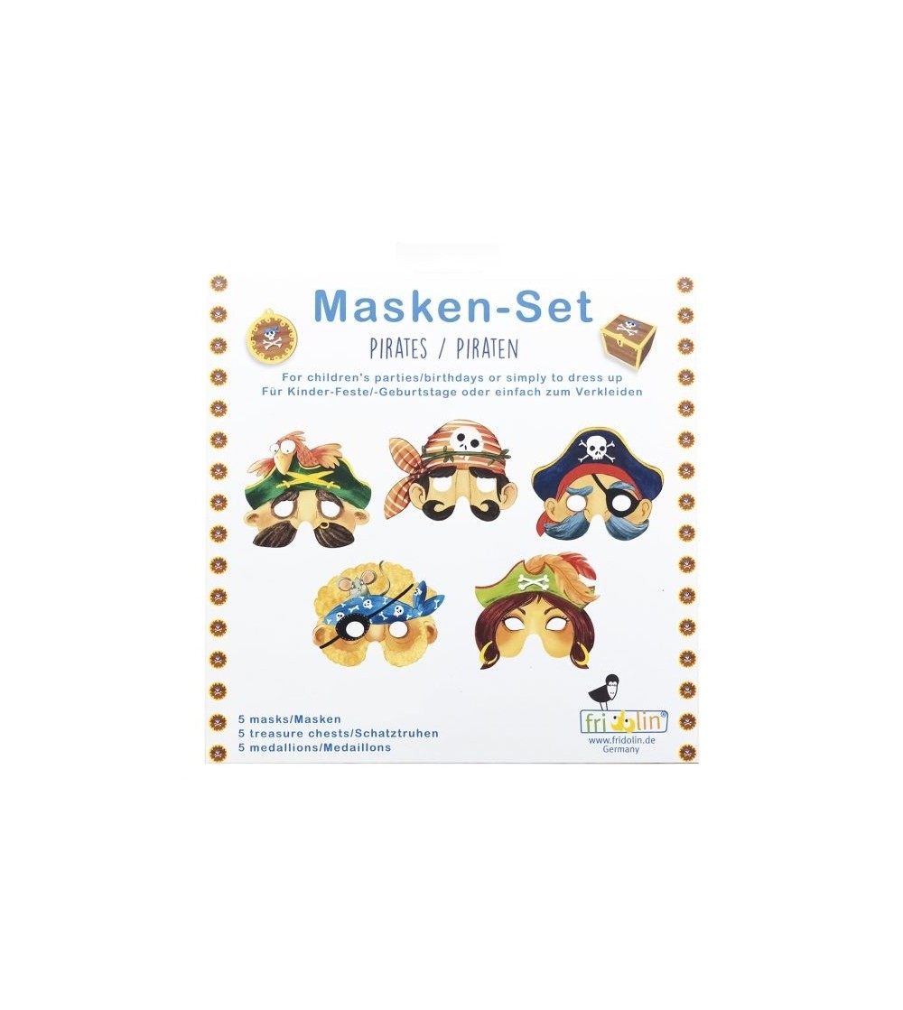 Set masti petrecere pirati, Fridolin - Măști de carnaval