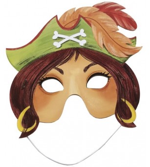 Set masti petrecere pirati, Fridolin - Măști de carnaval