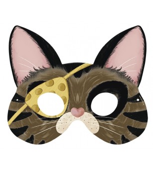 Set masti petrecere Pisica si soarecii, Fridolin - Măști de carnaval