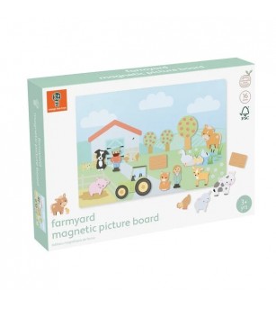 Tabla magnetica cu figurine – Ferma, Orange Tree Toys - Jucarii magnetice