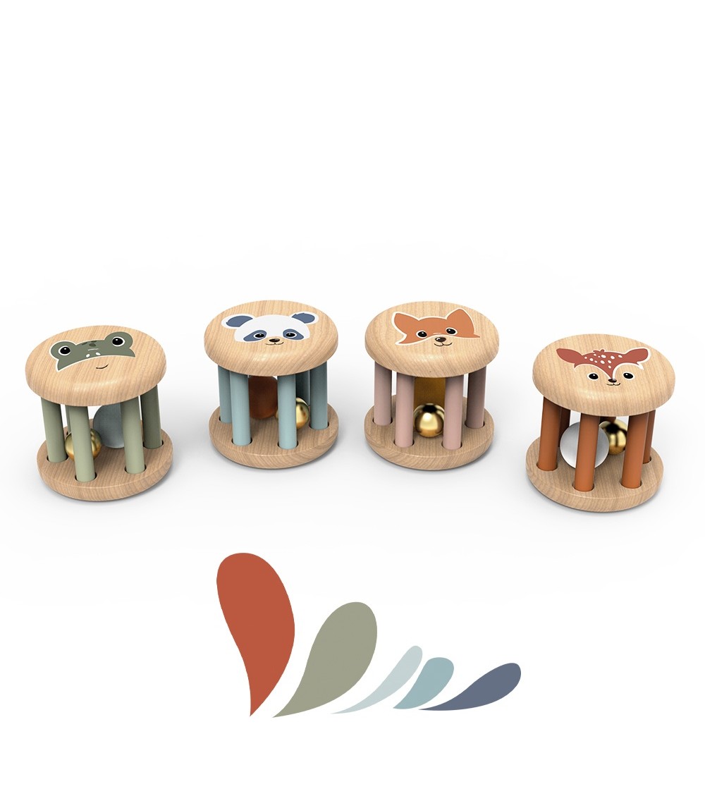 Zornaitoare rotativa din lemn, Speedy Monkey - Jucării bebeluși