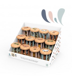 Zornaitoare rotativa din lemn, Speedy Monkey - Jucării bebeluși