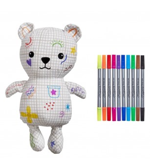 Jucărie Textilă colorează și spală - Ursulețul Artie - Jucarii de plus