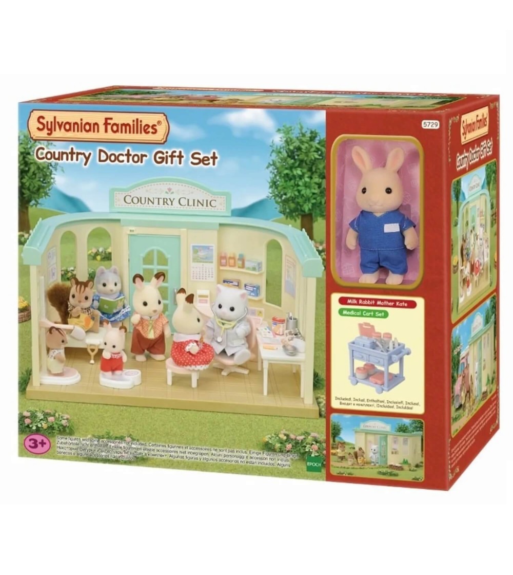 Set Sylvanian Families 5729 - Cabinet medical cu figurina iepuraș - Figurine