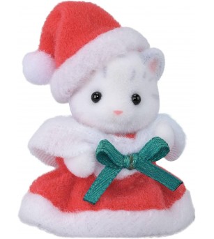 Set Sylvanian Families 5822 - brad de Crăciun și figurine Baby Santa - Figurine