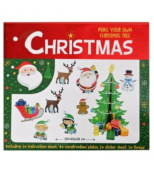 Kit Creativ Wins Holland- Creează-ți propriul Brad de Crăciun - Seturi crafturi copii Crăciun