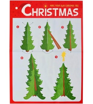 Kit Creativ Wins Holland- Creează-ți propriul Brad de Crăciun - Seturi crafturi copii Crăciun
