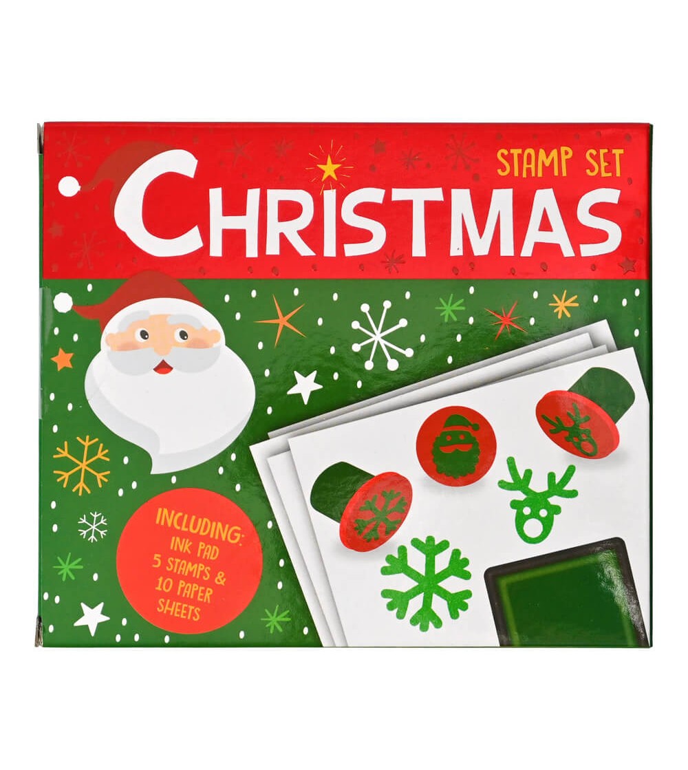 Set 5 ștampile tematica de Crăciun - Sabloane desenat pentru copii