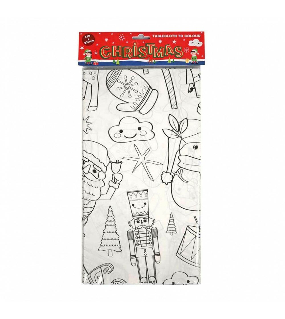 Colorează-ți propria față de masă de Crăciun - Decor de Crăciun