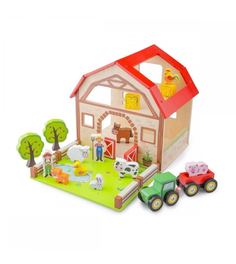Set New Classic Toys - ferma - Jucării de lemn si Montessori