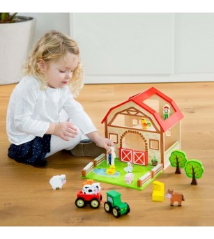 Set New Classic Toys - ferma - Jucării de lemn si Montessori