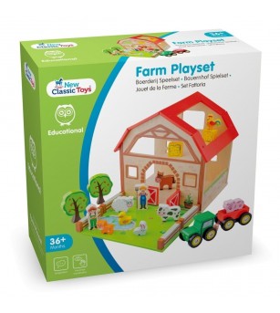 Set New Classic Toys - ferma - Jucării de lemn si Montessori