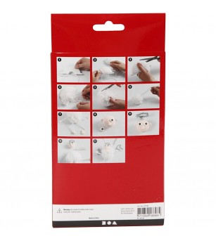 Kit DIY pompom Ingeras Craciun - Seturi Crăciun