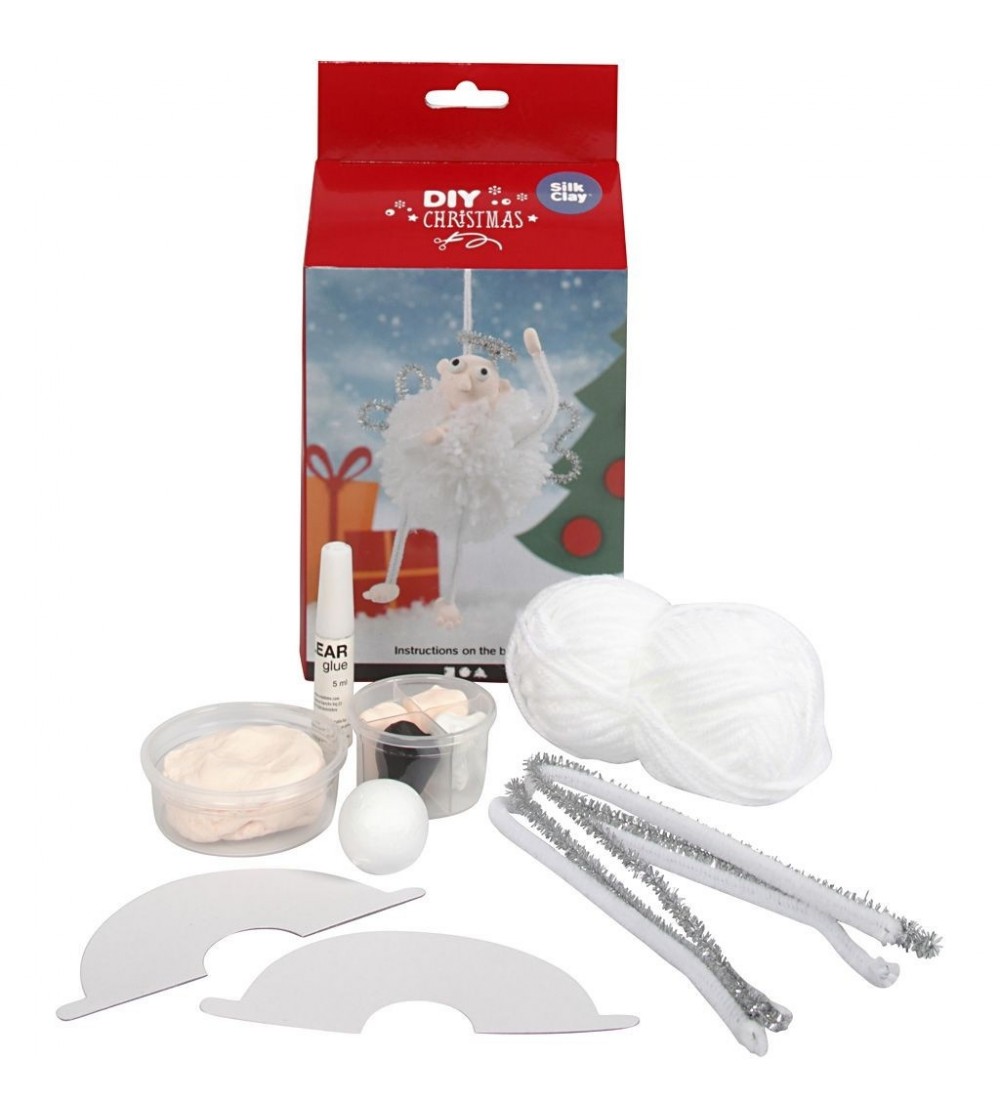 Kit DIY pompom Ingeras Craciun - Seturi Crăciun