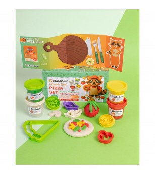 Set creativ de modelare ChildGen - Pizza Paw Pals - Seturi cu plastilină și modelare