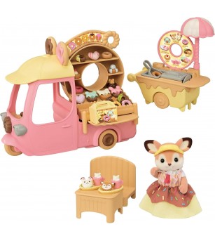 Sylvanian Families 5808 - Gogoșeria Ambulentă Dip Dip și figurină căprioară - Figurine