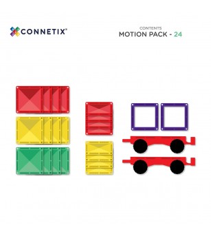 Set Connetix 24 piese magnetice de construcție, Motion - Jucarii magnetice