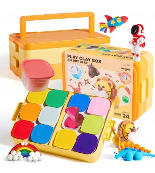 Pastă de modelaj Jar Melo – Cutie cu 24 nuanțe - Seturi cu plastilină și modelare