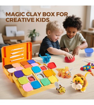 Pastă de modelaj Jar Melo – Cutie cu 24 nuanțe - Seturi cu plastilină și modelare