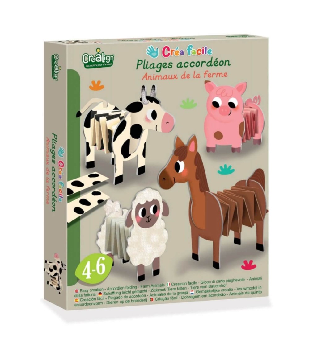 Creații din hârtie, Animale de la fermă - Seturi cu hârtie și quilling