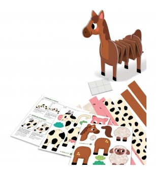 Creații din hârtie, Animale de la fermă - Seturi cu hârtie și quilling