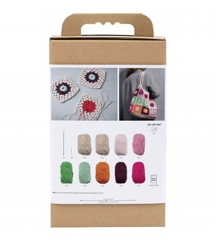 Kit de croșetat, geantă colorată - Lucru manual pentru adulți