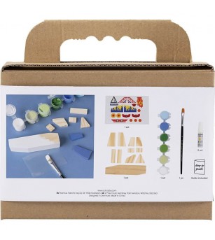 Mini kit creativ de pictură, Avion - Seturi de pictura și desenat