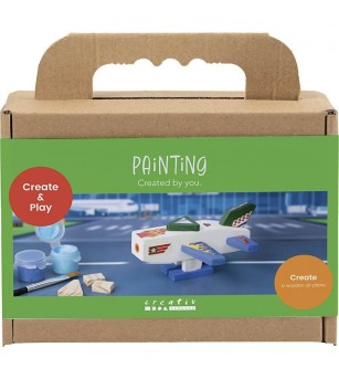 Mini kit creativ de pictură, Avion - Seturi de pictura și desenat