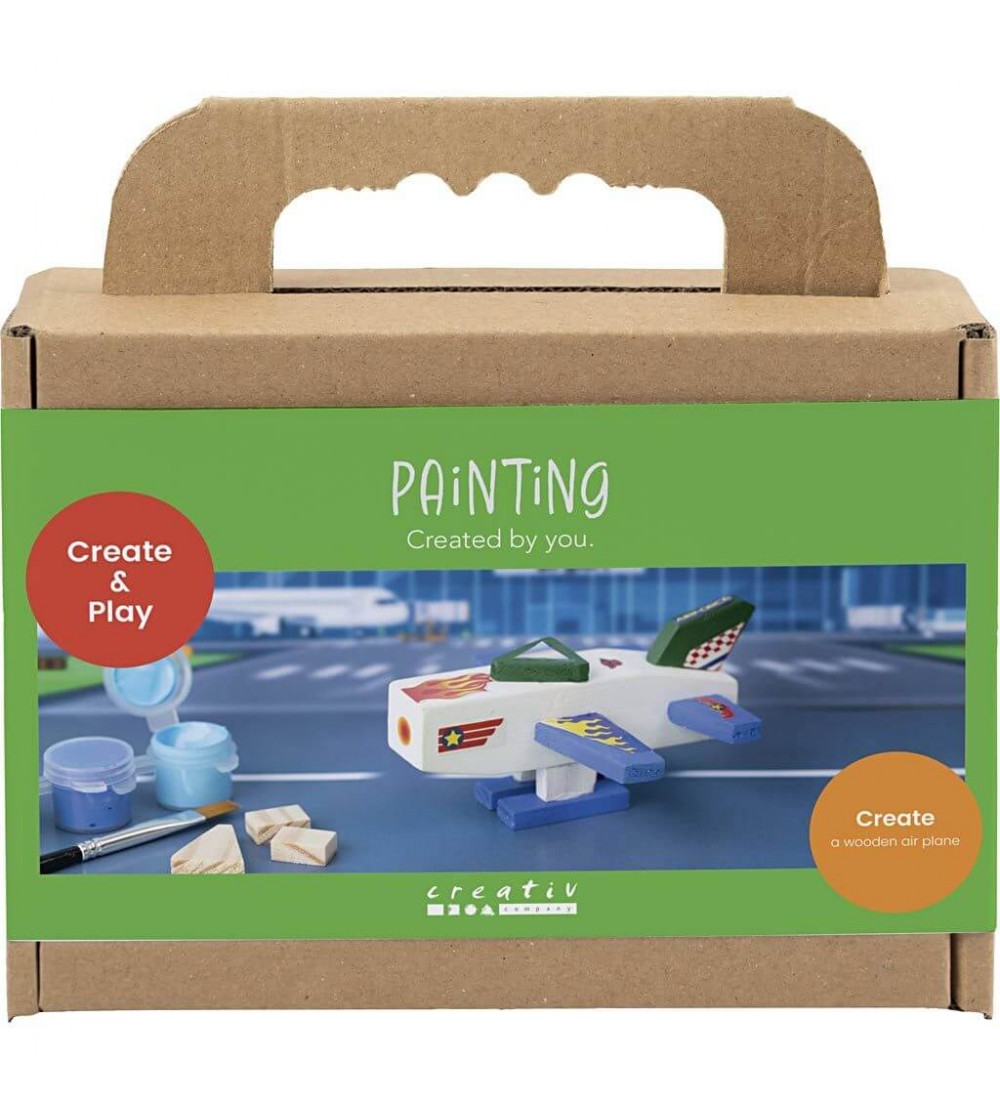Mini kit creativ de pictură, Avion - Seturi de pictura și desenat