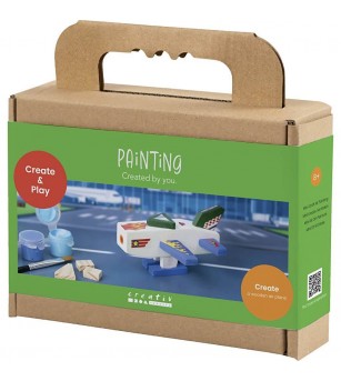 Mini kit creativ de pictură, Avion - Seturi de pictura și desenat