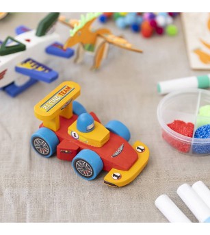 Mini kit creativ de pictură, Mașină de curse - Seturi de pictura și desenat