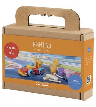 Mini kit creativ de pictură, Mașină de curse - Seturi de pictura și desenat