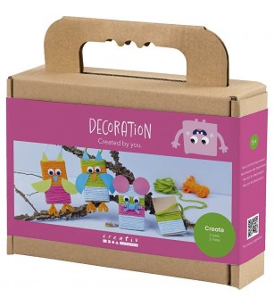 Mini kit creativ, Șoricei și bufnițe - Lucru manual pentru copii