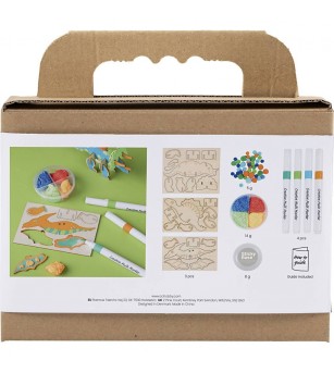 Mini kit creativ cu plastilina Foam Clay - Dinozauri - Seturi creative DIY