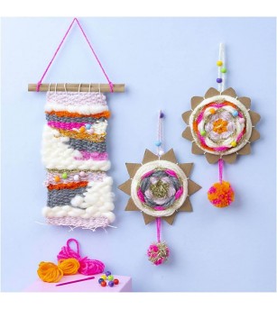 Kit creativ de țesut, Decor de perete - Seturi creative DIY