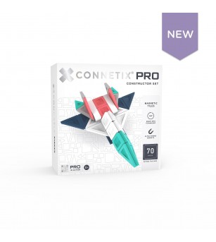 Set Connetix 70 piese magnetice de construcție, PRO Constructor - Jucarii magnetice