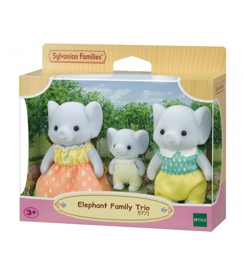 Figurine Sylvanian Families 5771 - Familia Elefant - Figurine
