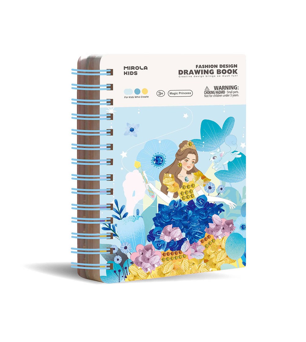 Cartea creativă Mirola Fashion - Prințese Magice - Seturi cu stickere și colaje