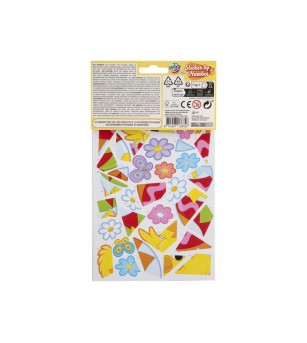 Kit creativ stickere pe numere pentru Paște - Puișor - Stickere copii și abțibilduri