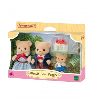 Figurine Sylvanian Families 5851- Familia de ursuleți Biscuit - Figurine