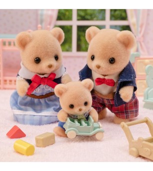 Figurine Sylvanian Families 5851- Familia de ursuleți Biscuit - Figurine