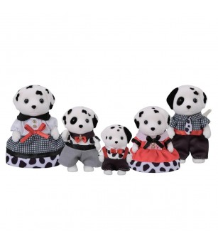 Figurine Sylvanian Families 5862- Familia de căței Dalmațieni - Figurine