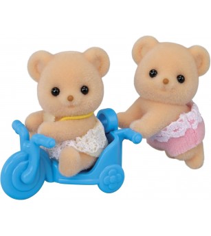 Figurine Sylvanian Families 5853 - gemenii ursuleți Biscuit - Figurine