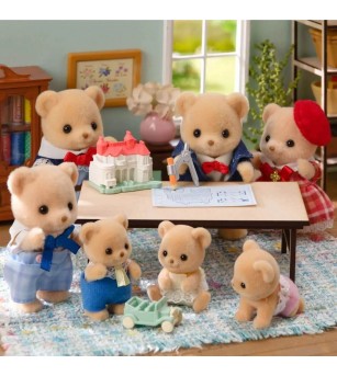 Figurine Sylvanian Families 5852 - picnic în familie cu frații Biscuit - Figurine