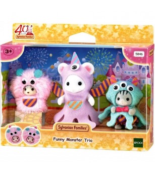 Figurine Sylvanian Families 5846 - trio de monștri amuzanți - Figurine