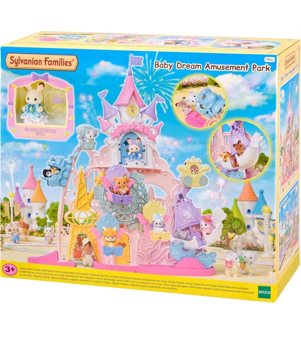 Sylvanian Families 5841 - Parcul de distracții Baby Dream și figurină iepuraș - Figurine