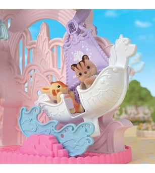 Sylvanian Families 5841 - Parcul de distracții Baby Dream și figurină iepuraș - Figurine